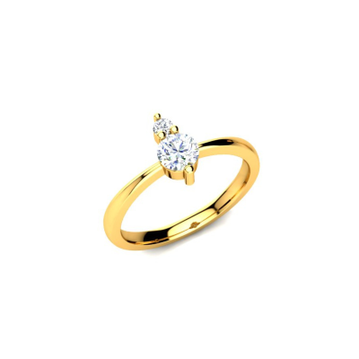 White Sapphire Diamond Tiara Ring